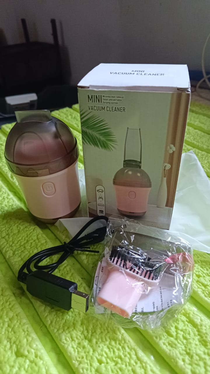 Handheld Vacuum Cleaner, Cordless Desktop Vacuum Cleaner One Button Switch for Office (1 pc) - Springkart