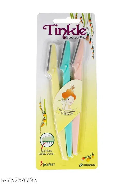 Tinkle Eyebrow Razor/Shaper (Set of 3 Pcs.) - Springkart