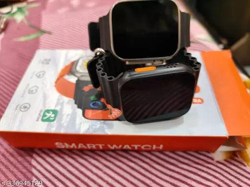 S8 ULTRA SMARTWATCH WITH SMART FUNCTION IN BLACK STRAP - Springkart