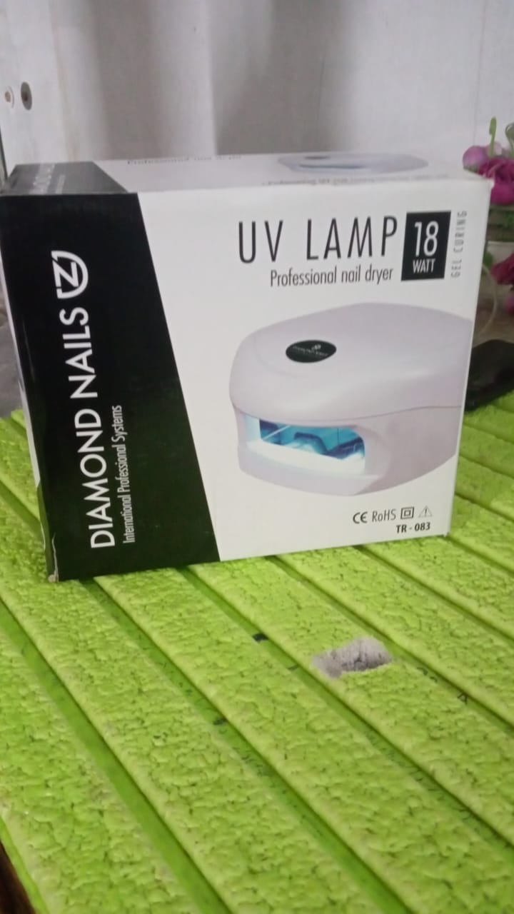 18W LED UV Lamp Nail Dryer Gel Nail Lamp Nail Polish Curing Lamp (1 Pc) - Springkart