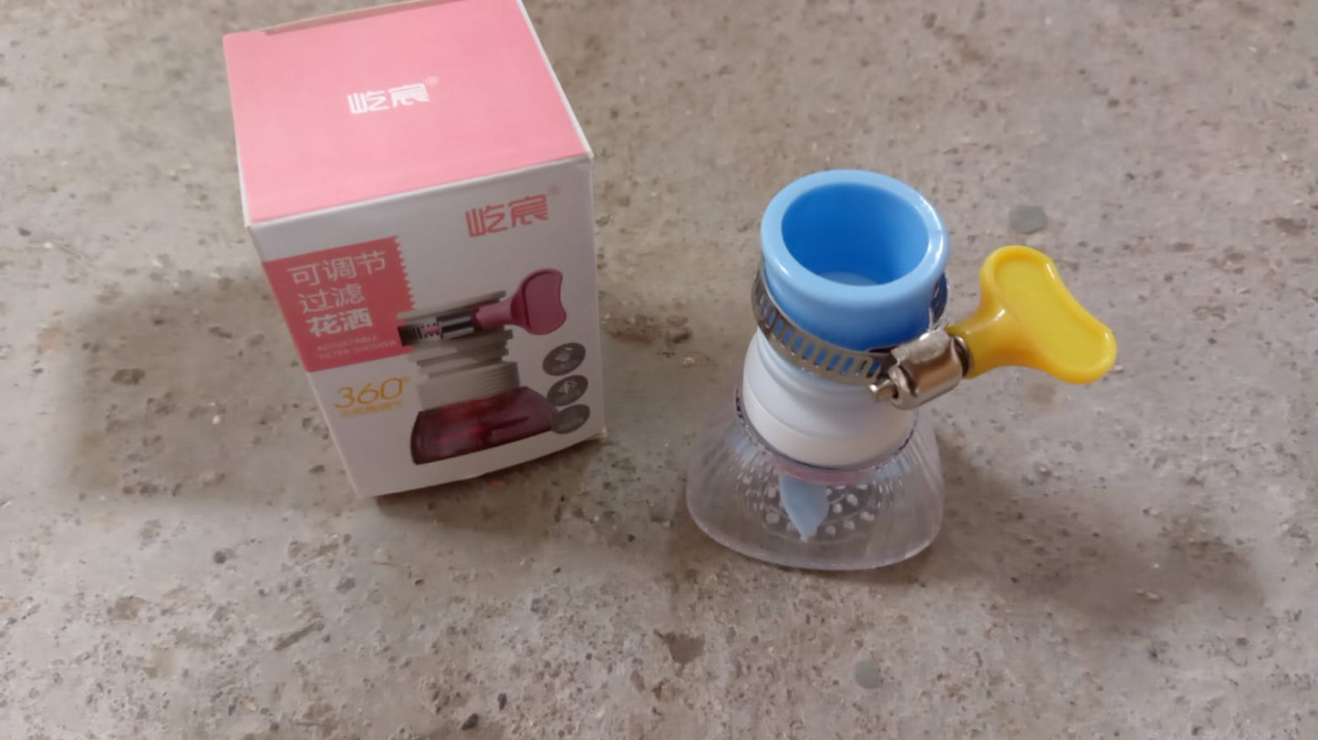 360° Adjustable Rotating Water Saving Nozzle Shower Head Faucet Multiple Types of Output Water Valve Splash Regulator Filter Kitchen Tap Accessories, Bathroom Use (1 Pc) - Springkart