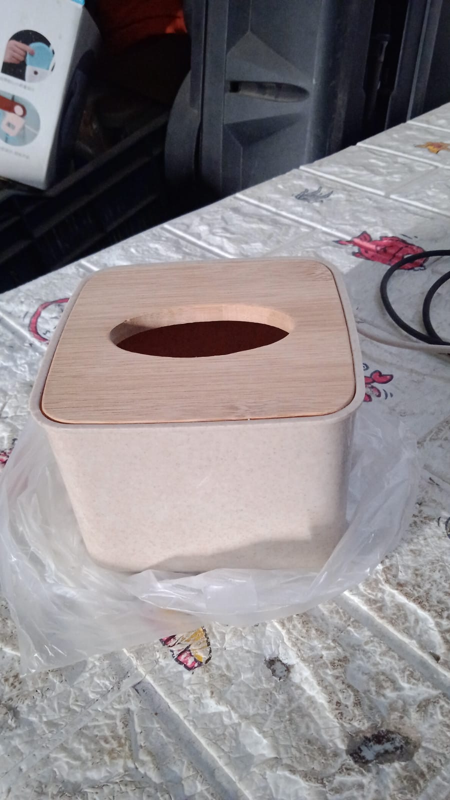 Tissue Box Desktop Stand Bamboo Tissue Cover Box Rectangular Paper Towel Holder Removable Tissue Dispenser for Bathroom Vanity Countertop Bedroom Car Holder Paper Towels Dispenser (1 Pc ) - Springkart