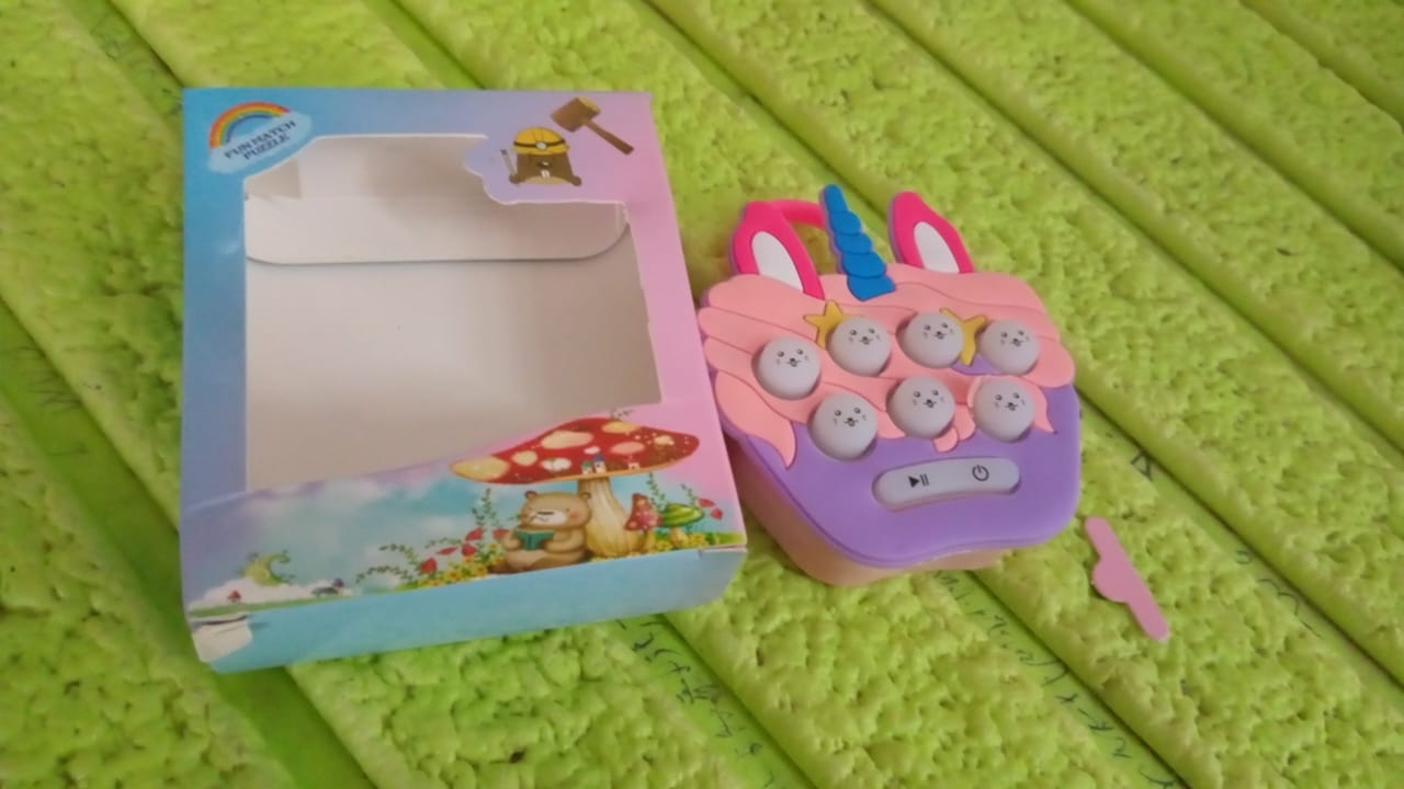 Mini Push Bubbles Game with Keychain & Music Game (1 Pc) - Springkart