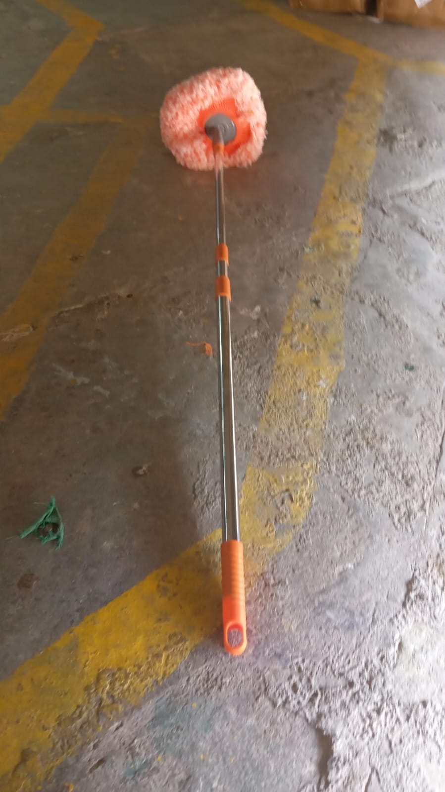 360° Rotatable Ceiling Dust Cleaning Mop Extendable Long Lightweight Handle Mop Heads Pad, Spin Scrubber for Ceiling Floor Bathroom Kitchen Tile - Springkart
