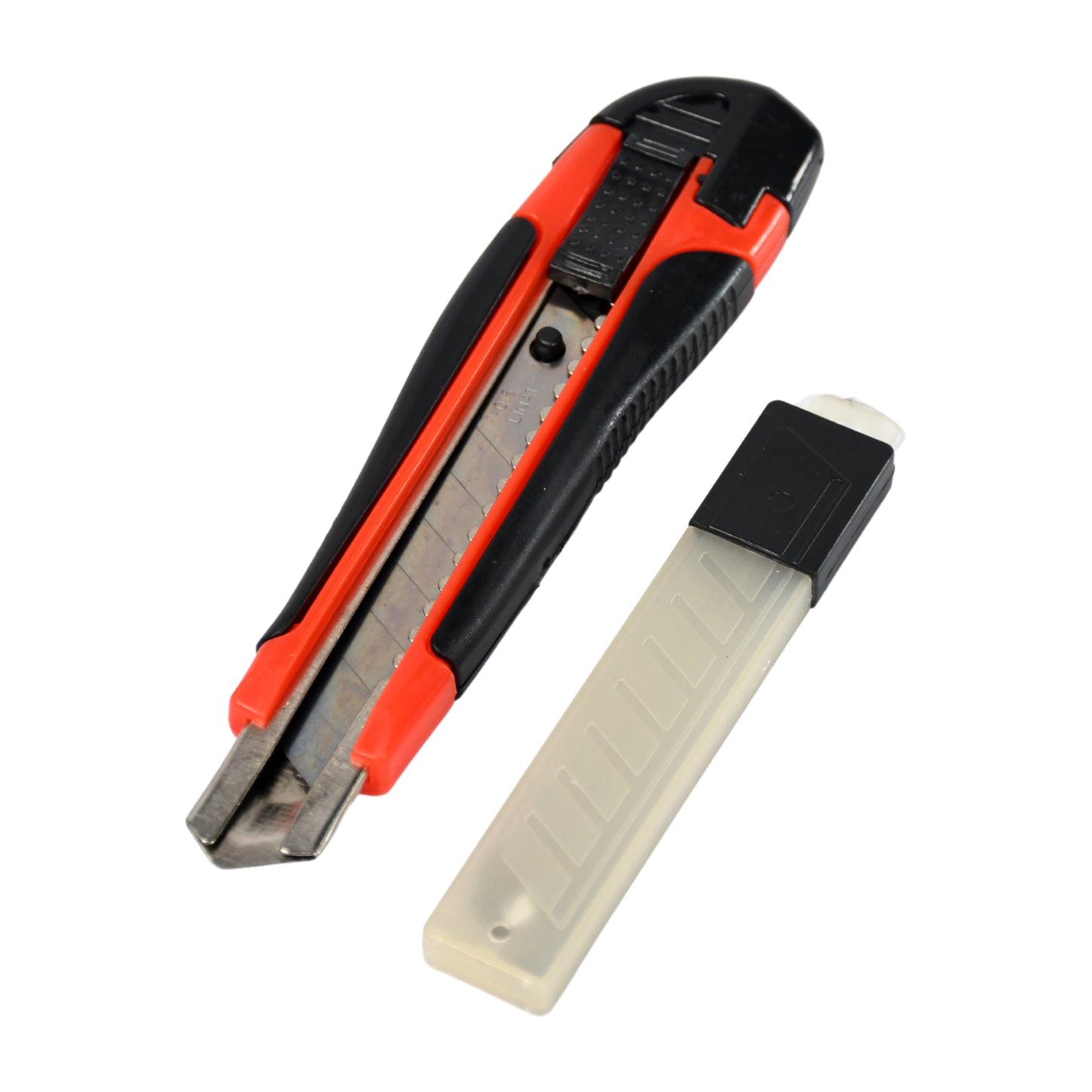 7532 Heavy Duty 18 Mm Cutter Knife Set With Rubbered Handle With Extra Blades Best Use For Office And Home Use - Springkart