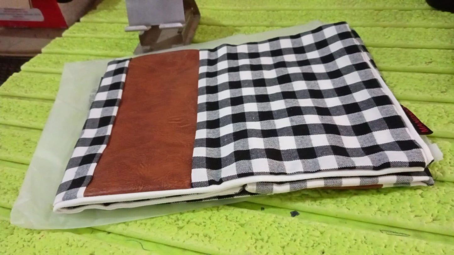 Pillow Covers, Leather & Cotton Cushion Covers (17 × 17 Inch / 1 Pair / 2 Pc) - Springkart