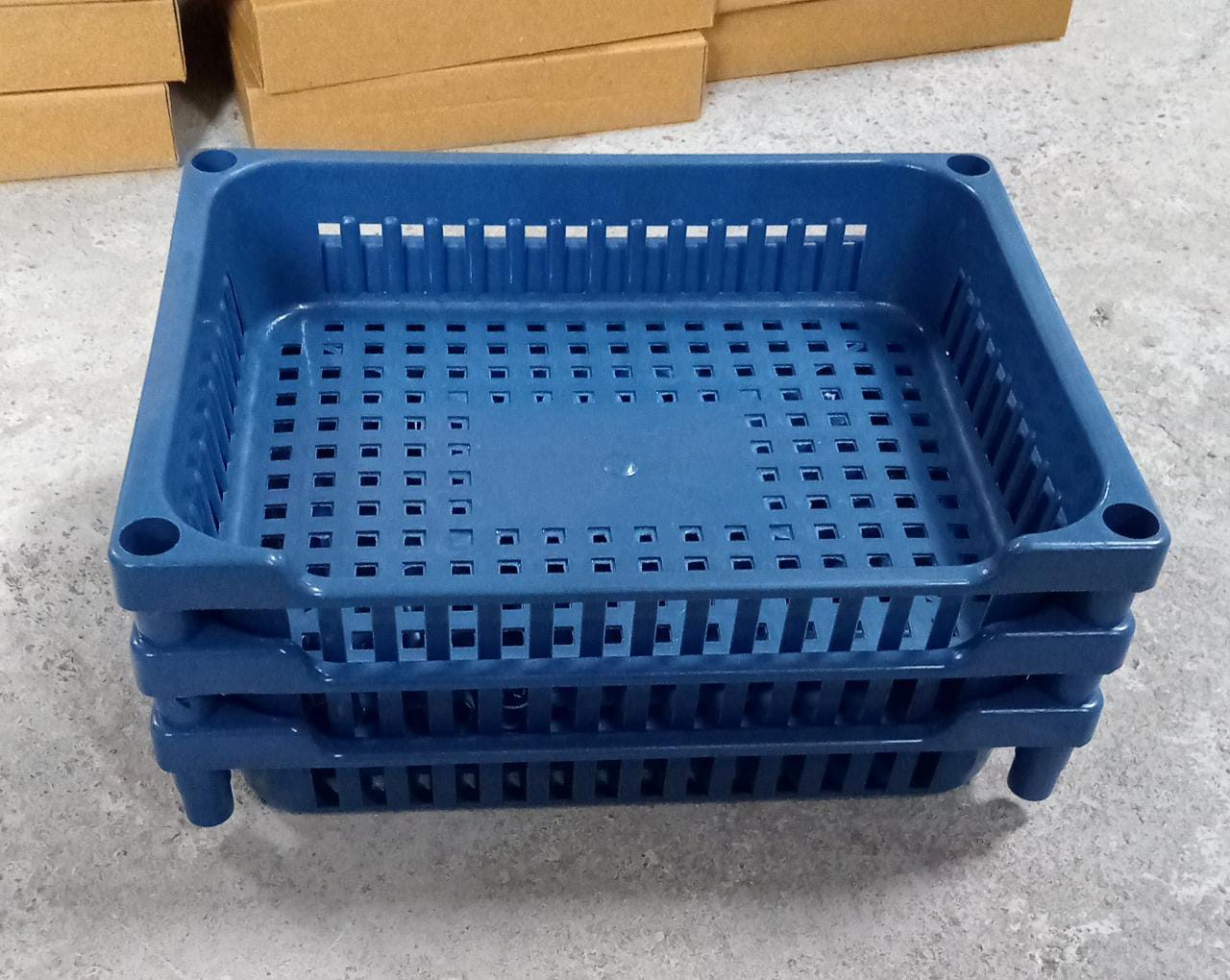 Multipurpose Plastic Storage Rack Oraganiser - 3 pcs - Springkart
