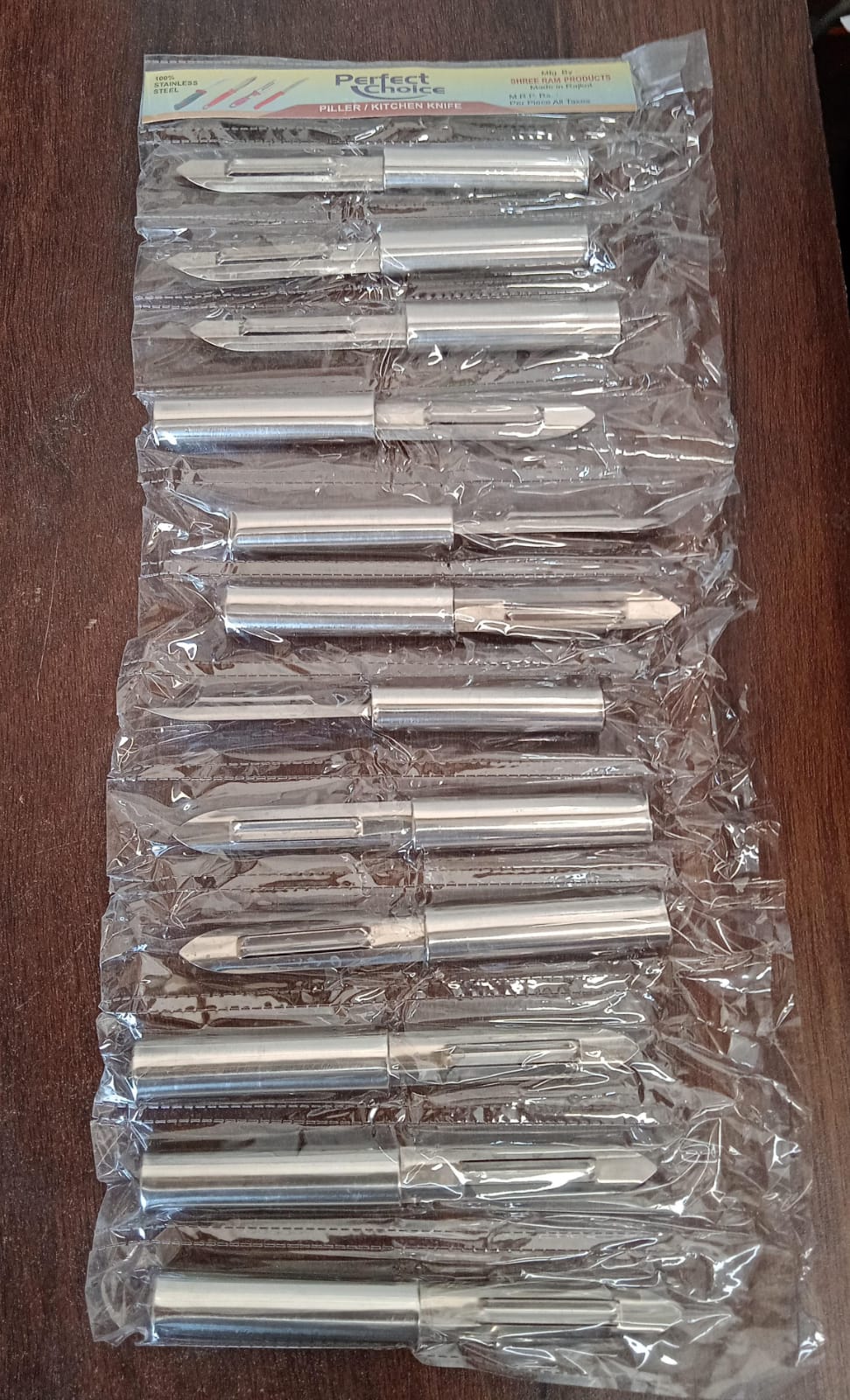 Multi-Purpose Stainless Steel Peeler With Handle For Vegetables, Potato Peeler, Carrot, grated, Suitable for Peeling and shredding Fruit and Vegetables Kitchen Accessories, Piller (12 Pcs Set) - Springkart