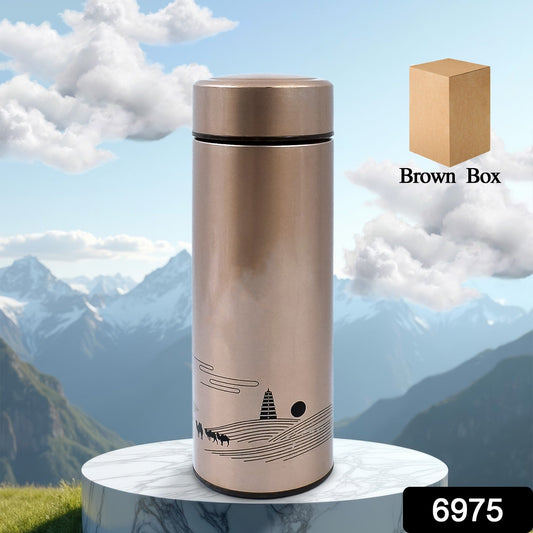 Vacuum Bottle, Double Wall Vacuum Mug, Stainless Steel water Bottle (350 ML Approx) - Springkart
