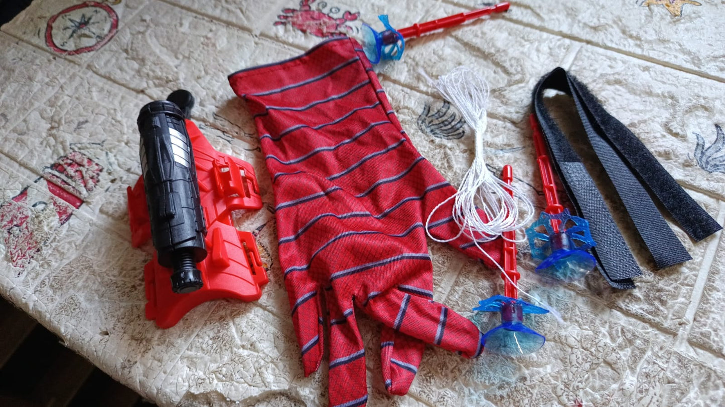 Web Shooter Toy for Kids Fans, Launcher Wrist Gloves Toys For Kids, Boys Superhero Gloves Role-Play Toy Cosplay, Sticky Wall Soft Bomb Funny Children's Educational Toys - Springkart