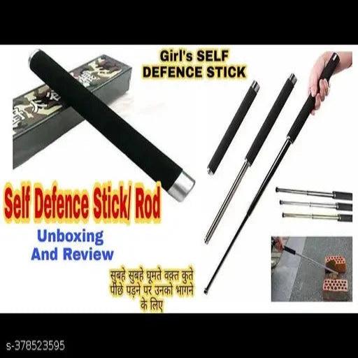 Self Defence Tactical Rod (Heavy Metal and Extandable) Metal Baton Folding Stick - Springkart