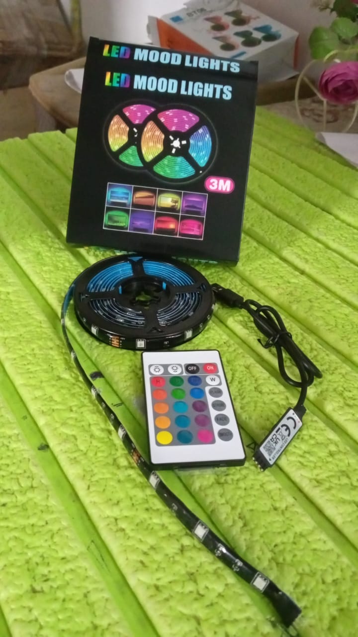 3M RGB LED Strip Lights, LED Mood Lights (1 Set) - Springkart
