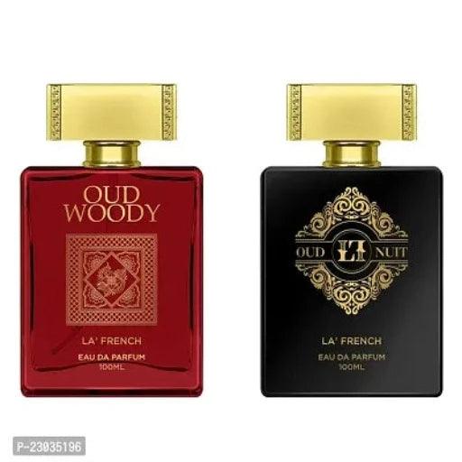 La French Oud Woody And Oud Nuit Perfume for men 100ml Pack of 2 - Springkart