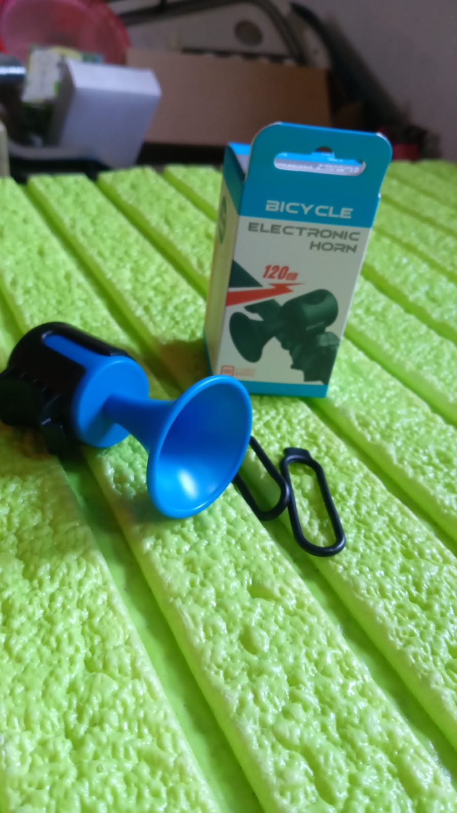Bicycle Air Horn Loud - 120dB 1 Sound Mode Electronic Bicycle Bell,Super Electric Horn with Long Standby Button Battery Operated/IPX4 Waterproof Loud Bell for Adults - Springkart