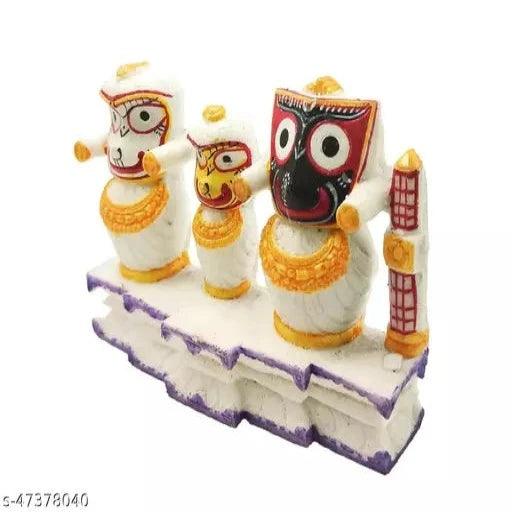 Jagannath, Balaram and Subhadra (Stone Statue) |for Home Deocr, Car Dash Board - Springkart