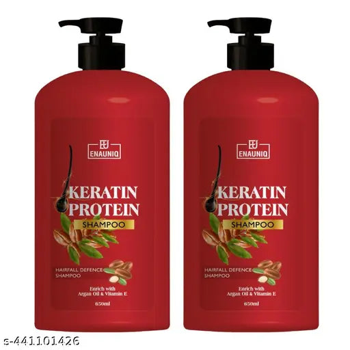 Keratin Smooth Hairfall Shampoo For Hairfall Control 650 ml (Pack of 2) - Springkart