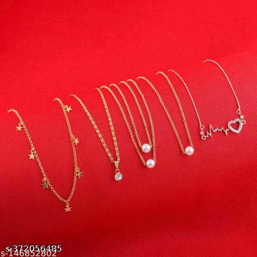 Shimmering Beautiful necklace combo for women And girls - Springkart