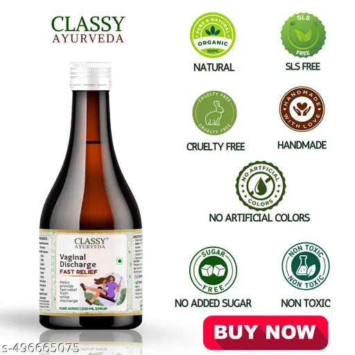 FAST RELIEF VAGINAL DISCHARGE syrup (white discharge) (leukorrhea) |intimateCare, No side effects-200 ml - Springkart