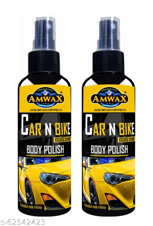 Car and Bike Body Polish / Car Polish / Bike Polish / Gloss Shine / universal (100+100=200 ml Combo) - Springkart
