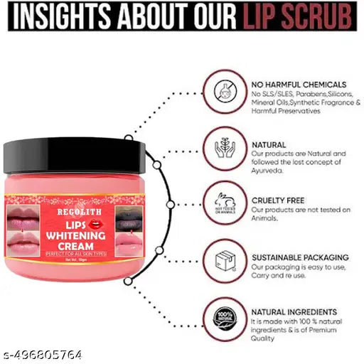 lip cream brightens dark lips |restores natural lip for man & women 50g pack of-1