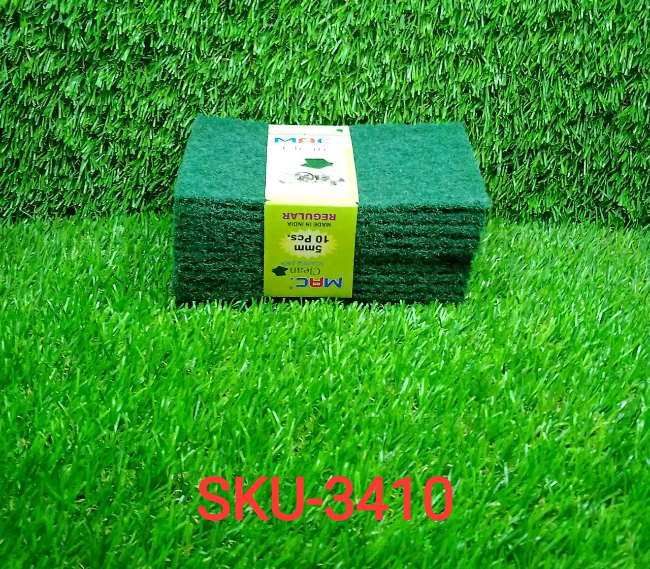 Scrub Sponge Cleaning Pads Aqua Green 10PCS - Springkart