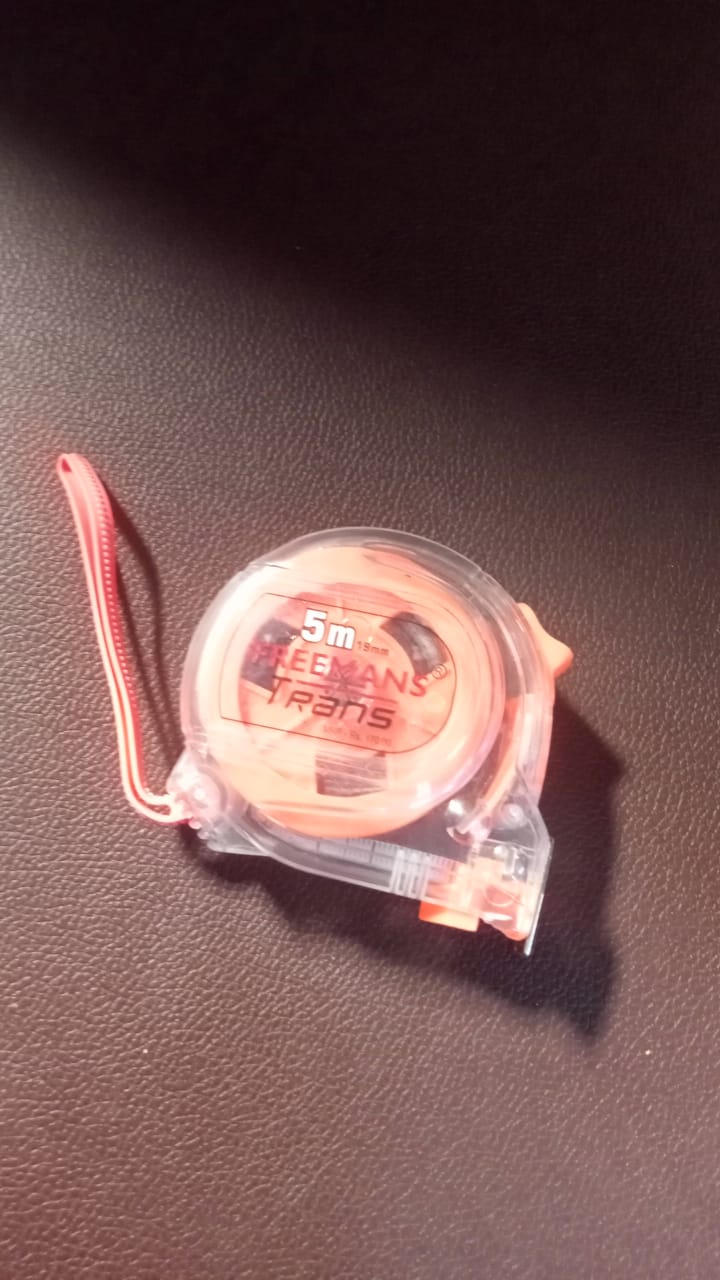 5 Meter Measuring Tape with Press Release Locking System, Measuring Tape with Transparent Gripper for Engineering/Hight/Decoration Measurement - Springkart