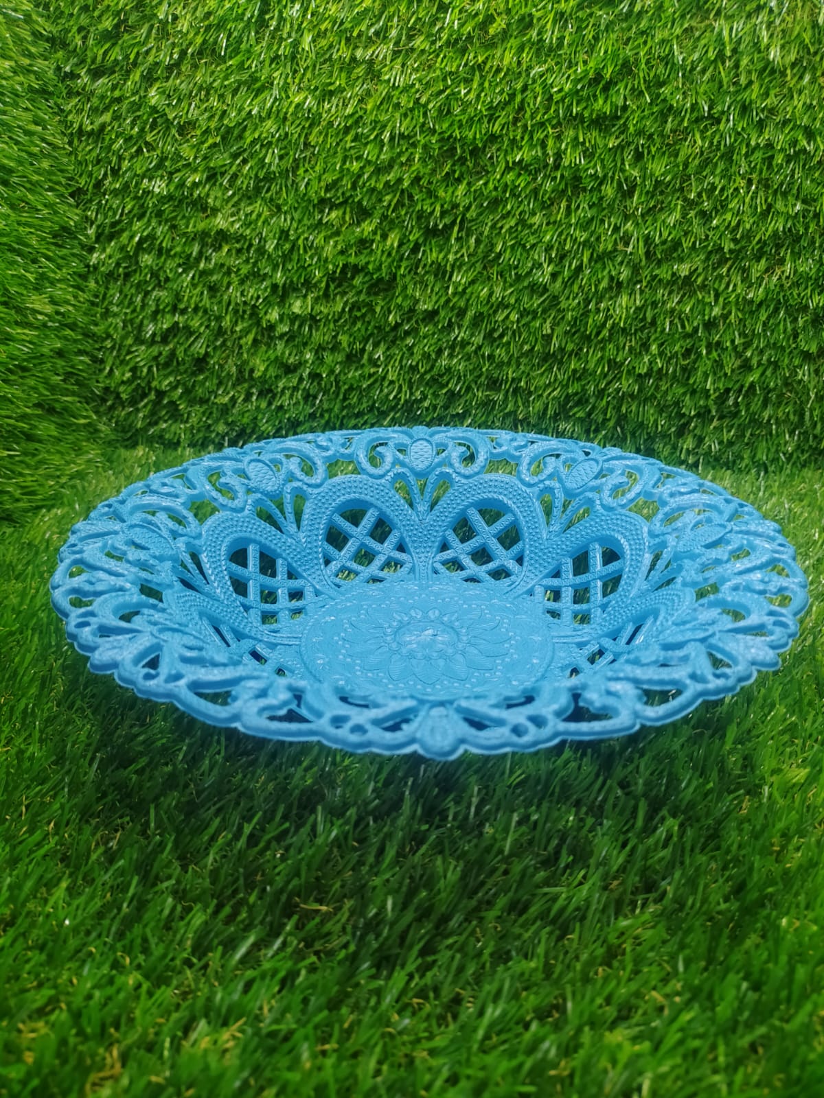 Multipurpose Round Flower Self Design Storage Basket - Springkart
