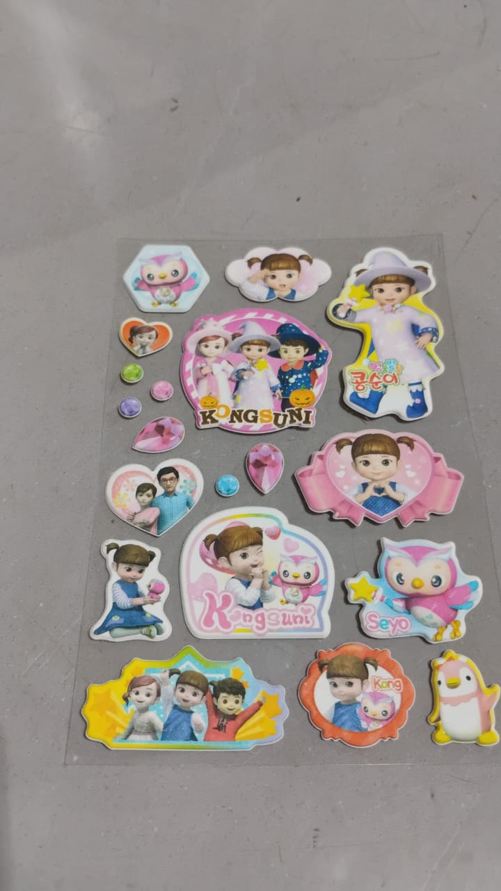 Multipurpose Adhesive 3D Stickers (1 Sheet / 15×10 Cm) - Springkart