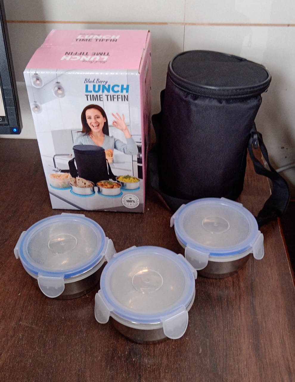 AIRTIGHT & LEAK PROOF STAINLESS STEEL CONTAINER MULTI COMPARTMENT LUNCH BOX CARRY TO ALL TYPE LUNCH IN LUNCH BOX & PREMIUM QUALITY LUNCH BOX IDEAL FOR OFFICE , SCHOOL KIDS & TRAVELLING IDEAL - Springkart