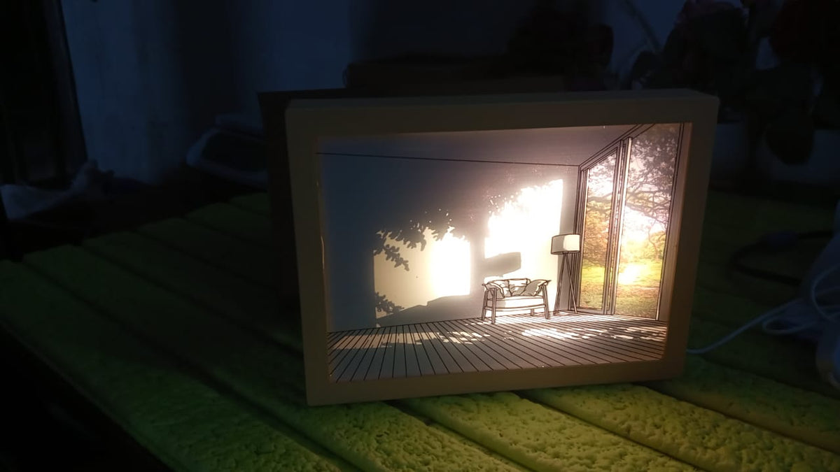 LED NightPainting Decoration Picture Frame Light (1 Pc / 20×15 CM) - Springkart