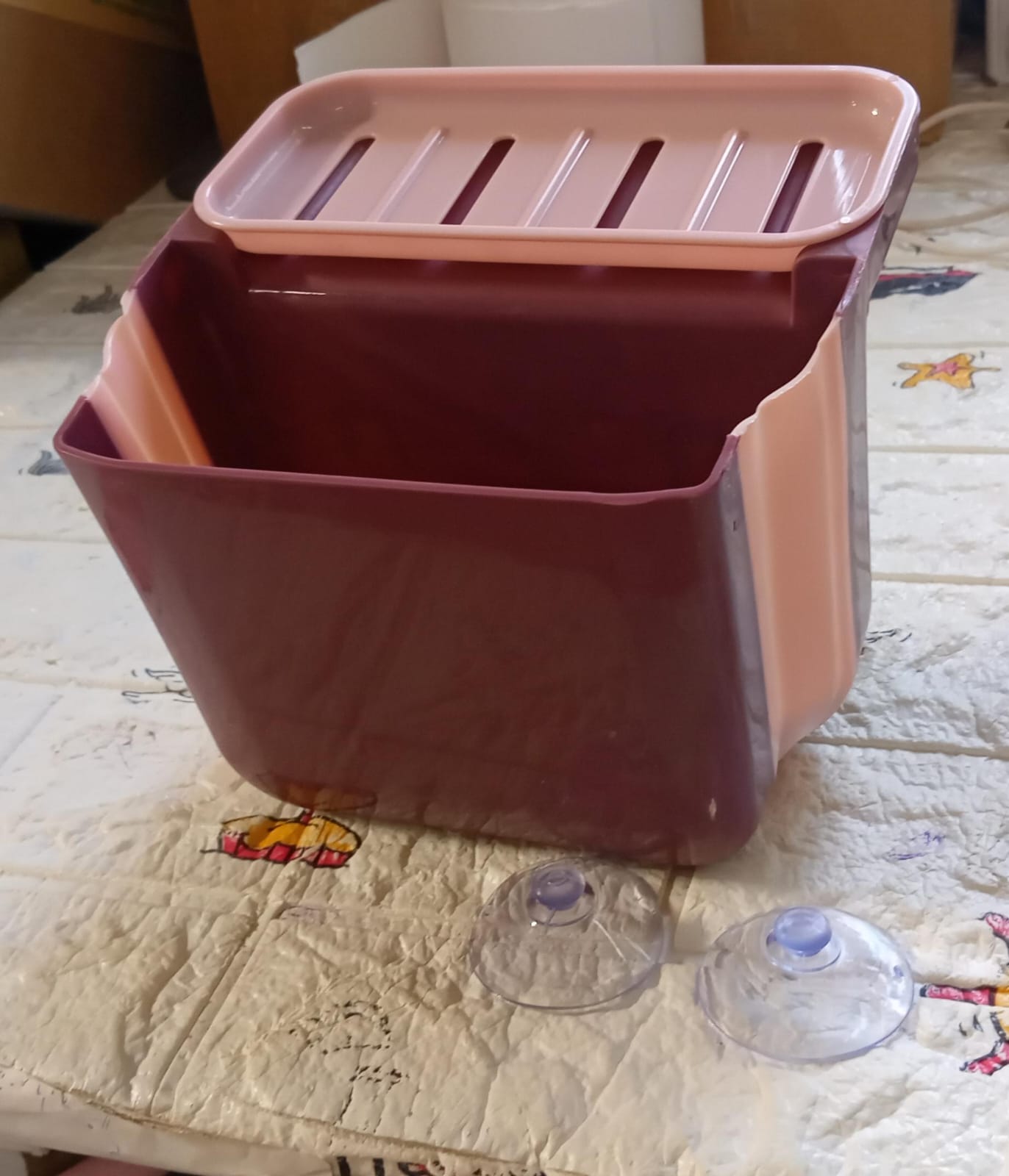 Small Multifunction Sink Drain Basket - Universal & Foldable - Sink Trash Holder Sink Side Storage Drainer Strainer Basket, Foldable Kitchen Sink Drain Strainer for Food,Dish Drainer for Fruits, Vegetables - Springkart