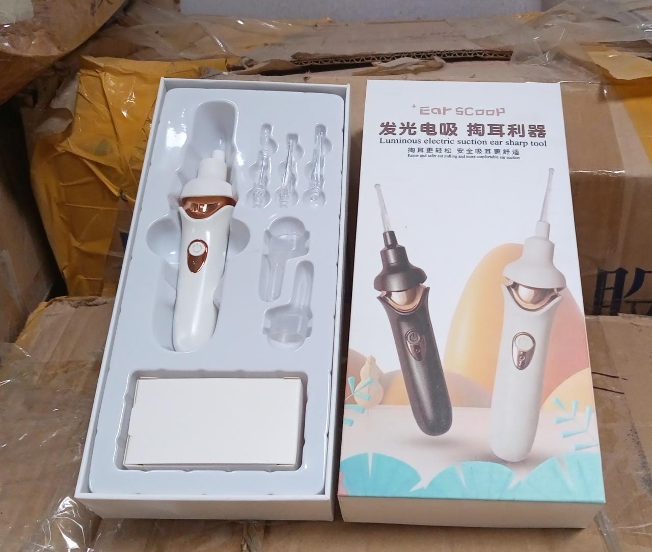 EAR SUCTION DEVICE, PORTABLE COMFORTABLE EFFICIENT AUTOMATIC ELECTRIC VACUUM SOFT EAR PICK EAR CLEANER EASY EARWAX REMOVER SOFT PREVENT EAR-PICK CLEAN TOOLS SET FOR ADULTS KIDS - Springkart