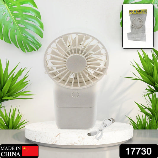 Portable Small Electric Fan, Handheld Fan With 3 Modes USB Rechargeable Mini Student Handheld Class Personal Fan (1 Pc) - Springkart