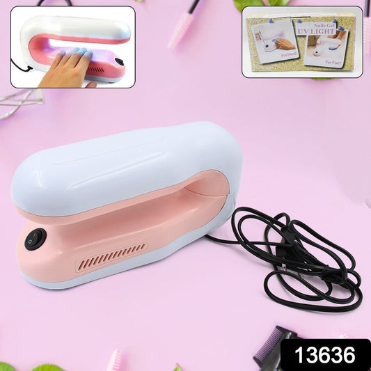 Professional Nail Art Nails Gel UV Lamp, Support 360-Degree Rotation (1 Pc) - Springkart