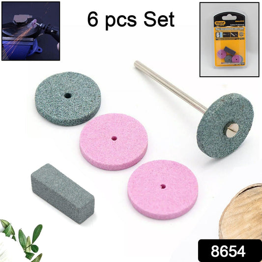 Mini Abrasive Wheel, Quickly Change Stone Mounted Grinding Wheel (6 Pcs Set) - Springkart