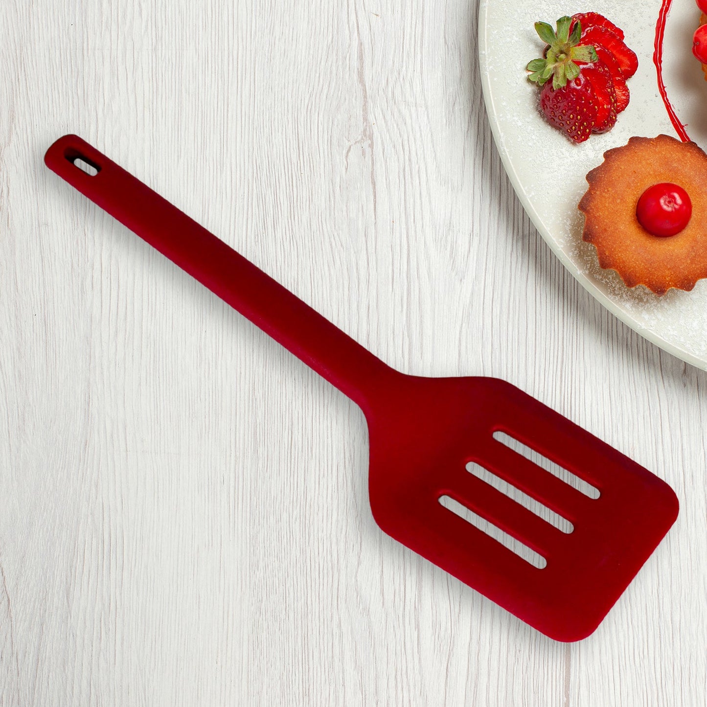 Multipurpose Silicone Spoon, Silicone Basting Spoon Non-Stick Kitchen Utensils Household Gadgets Heat-Resistant Non Stick Spoons Kitchen Cookware Items For Cooking and Baking (6 Pcs Set) - Springkart