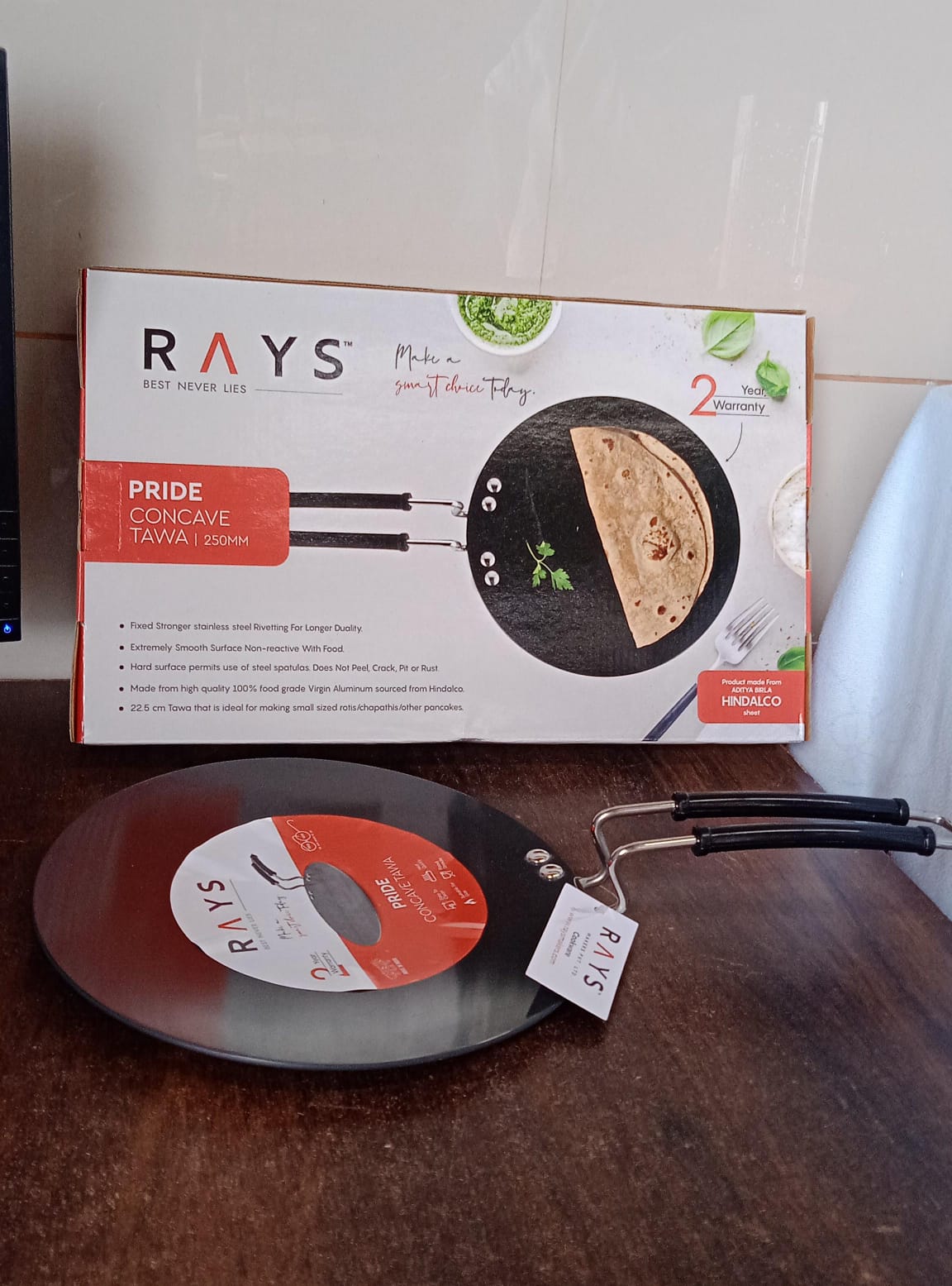Multi Purpose Aluminium Rays Roti Tawa (10 Inch / 3 MM / 1-Year warranty) - Springkart