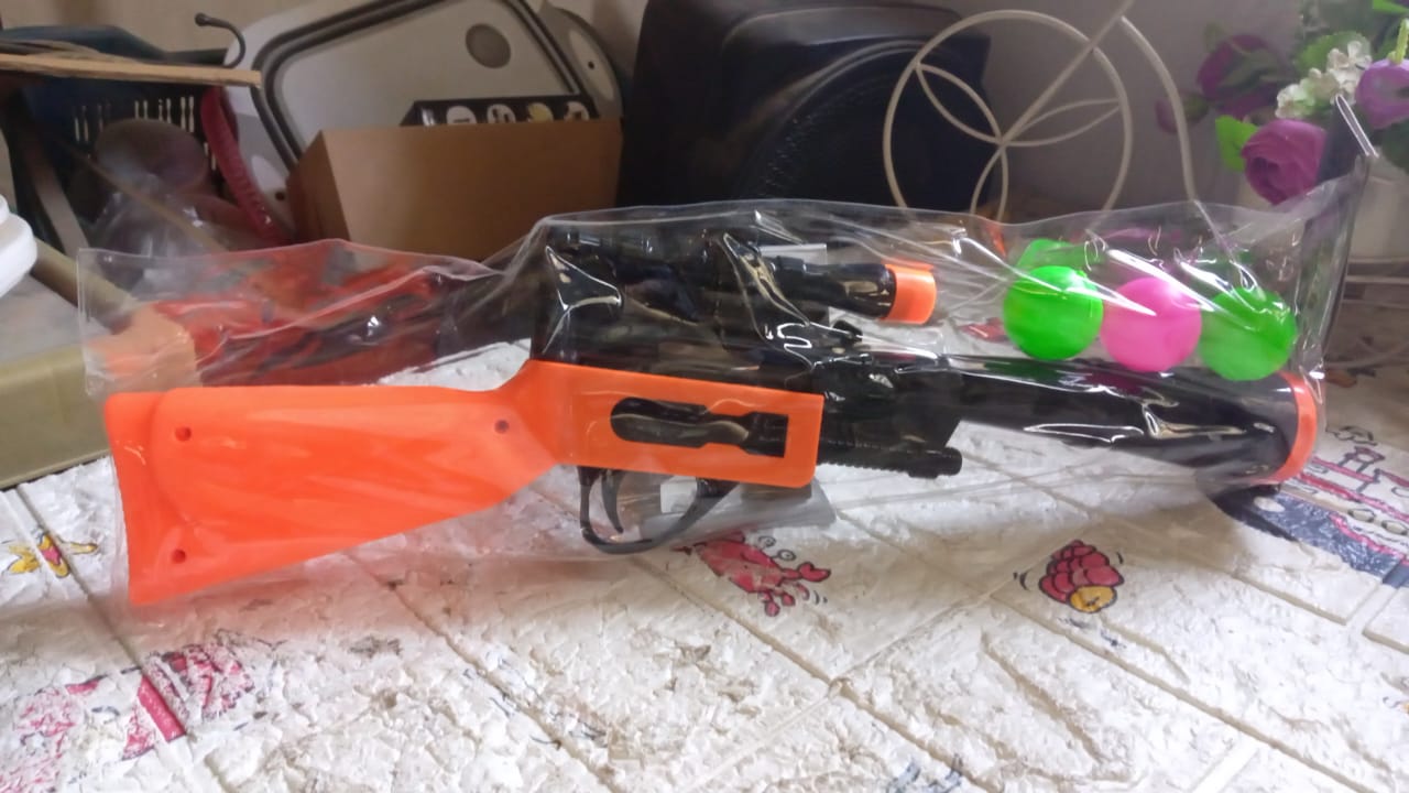 Manual Big Shooting 3 Ball Gun Toy shoot super ping pong gun for kids, Plastic Balls Shooting Gun Toys For Boys Kids High Quality Gun - Springkart