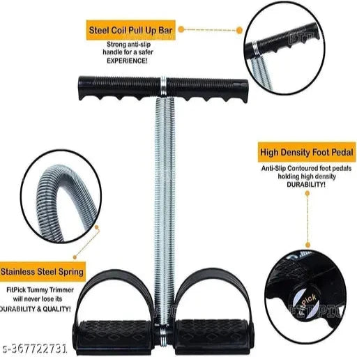 BLACK SINGLE TUMMY TRIMMER - Springkart