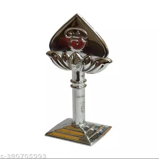 Metal Sri Murugan Vel Idol Figurine for Car Dash Board Pooja Room and Office Table Decorative Silver Colour Small Size-7cm - Springkart