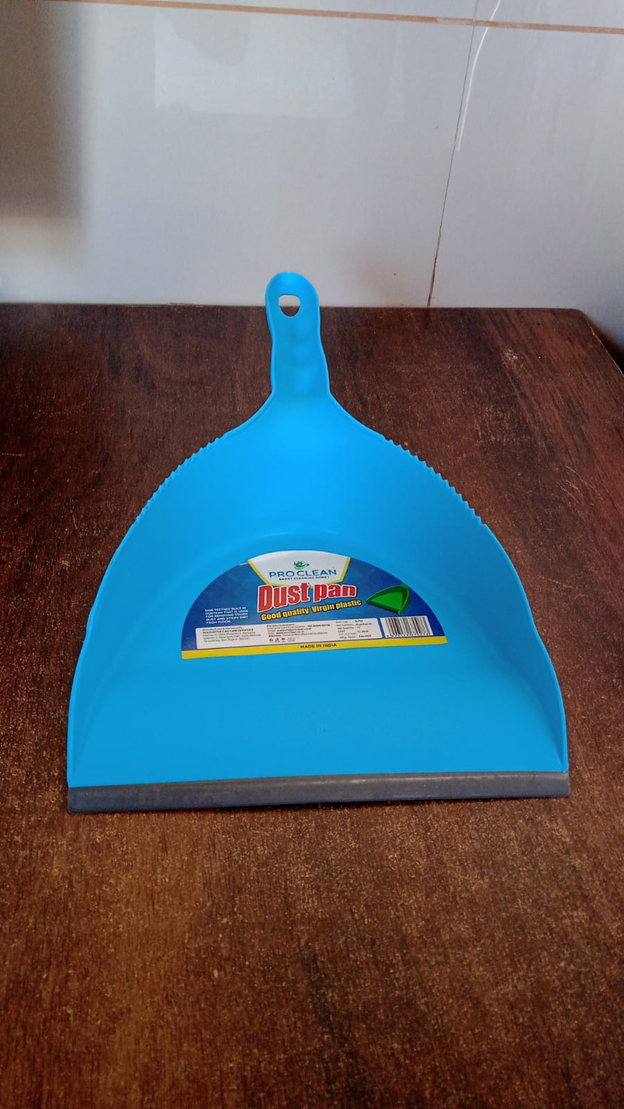 Heavy Plastic Dustpan with Handle (1 Pc) - Springkart