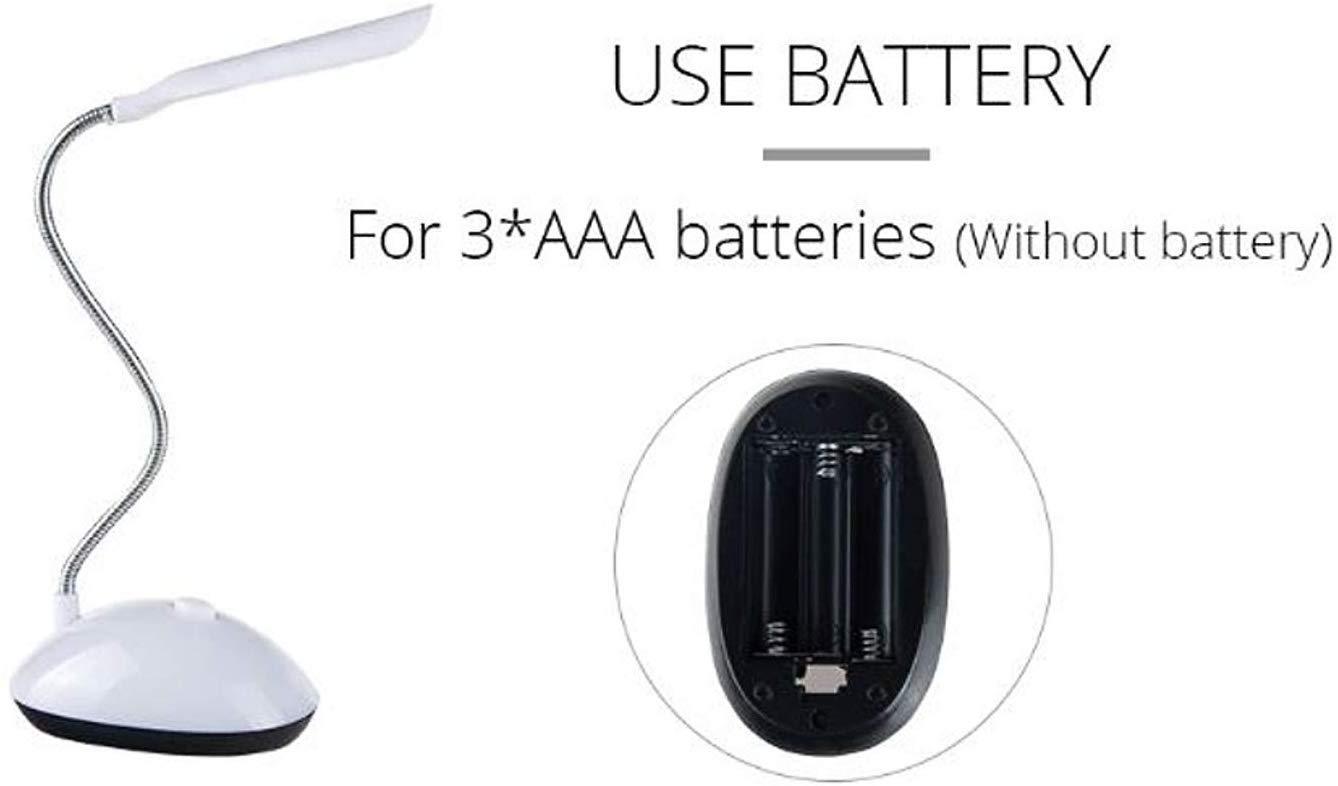 Portable LED Reading Light Adjustable Dimmable Touch Control Desk Lamp - Springkart