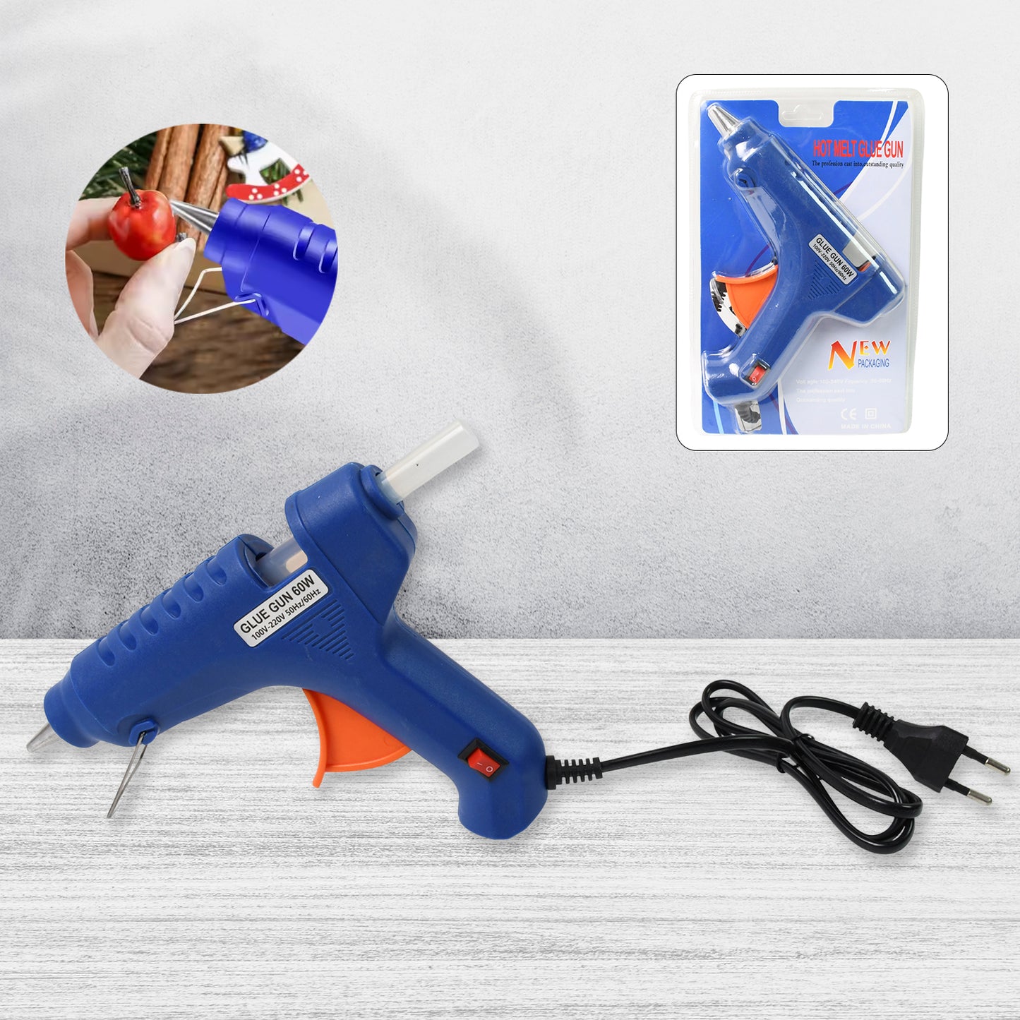 Professional 60 Watt With 2 Pcs Hot Melt Glue Stick On Off Switch (1 Pc) - Springkart