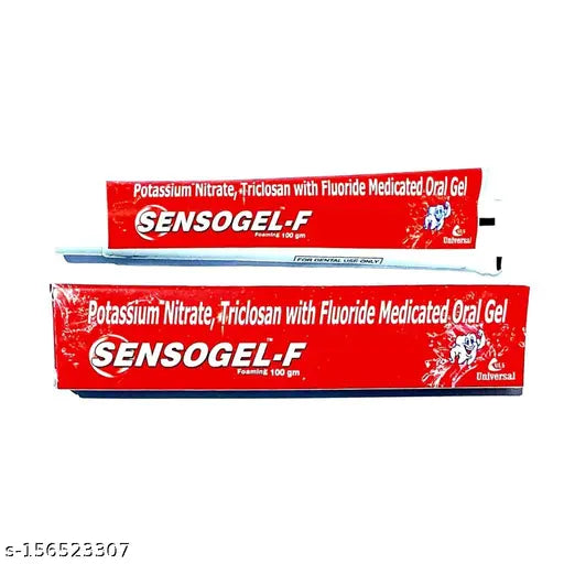 SENSOGEL-F Sensitivity Relief Fresh Foaming Gel Toothpaste 100gm x 2