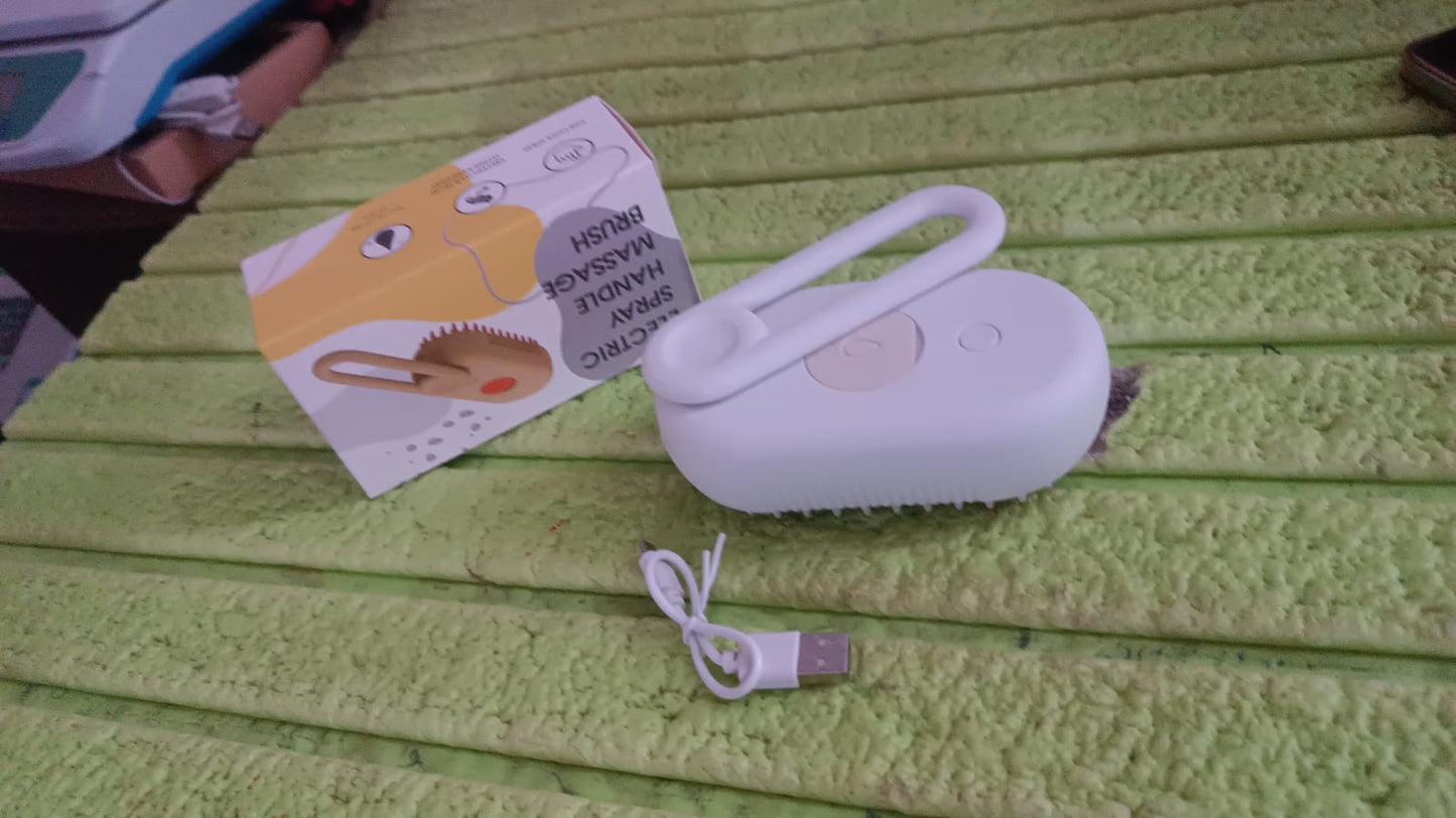 Electric Spray Handle Massage Brush, Hair Removal Brush Steam (1 Pc) - Springkart