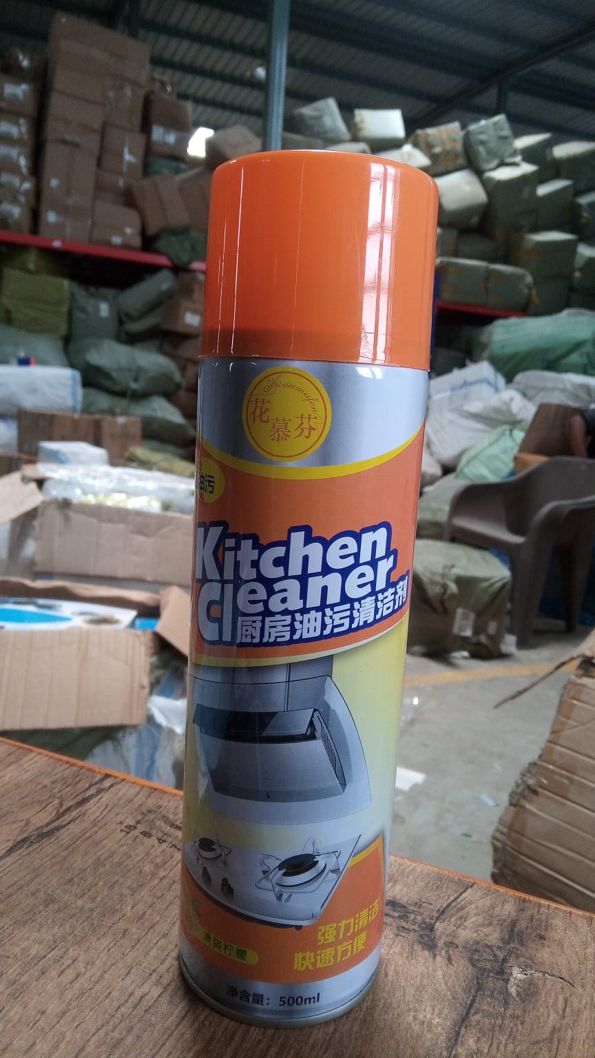 Multipurpose Bubble Foam Cleaner Kitchen Cleaner Spray Oil & Grease Stain Remover Chimney Cleaner Spray Bubble Cleaner All Purpose Foam Degreaser Spray (500 Ml) - Springkart