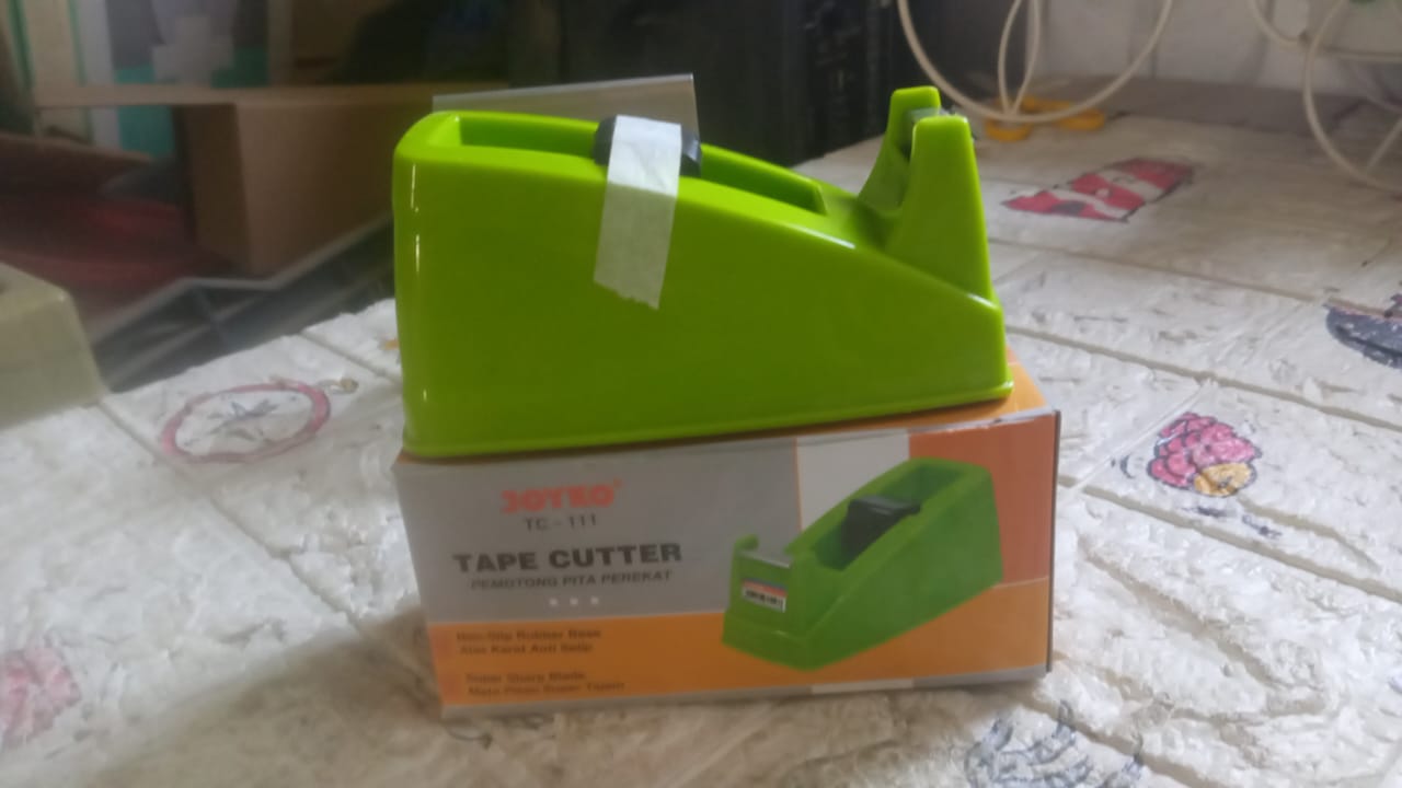 Plastic Tape Dispenser Cutter for Home Office use, Tape Dispenser for Stationary, Tape Cutter Packaging Tape School Supplies (1 pc / 300 Gm) - Springkart