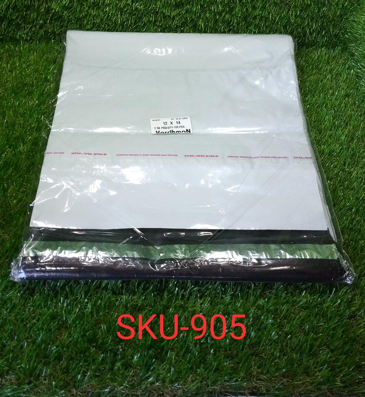 Tamper Proof Courier Bags(12X14 PLAIN 180 POD M1) - 100 pcs - Springkart