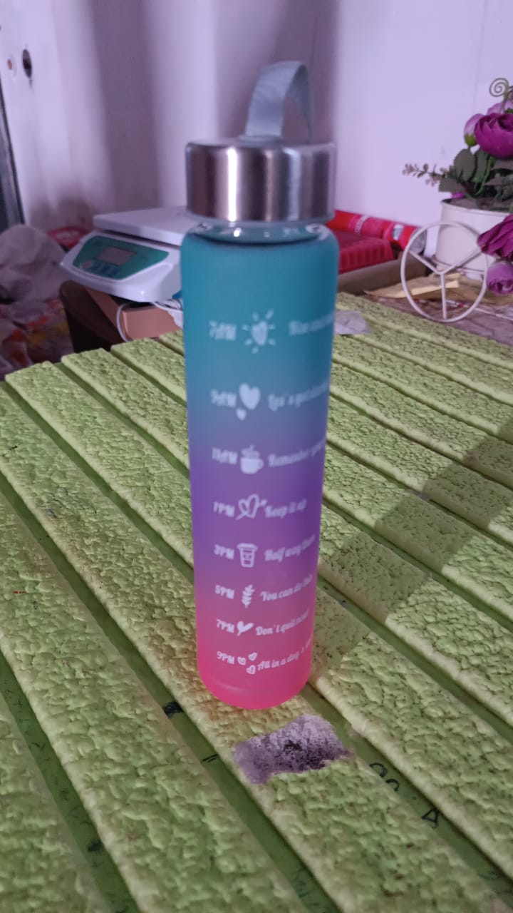 Plastic Motivational Water Bottle (300 ML) - Springkart
