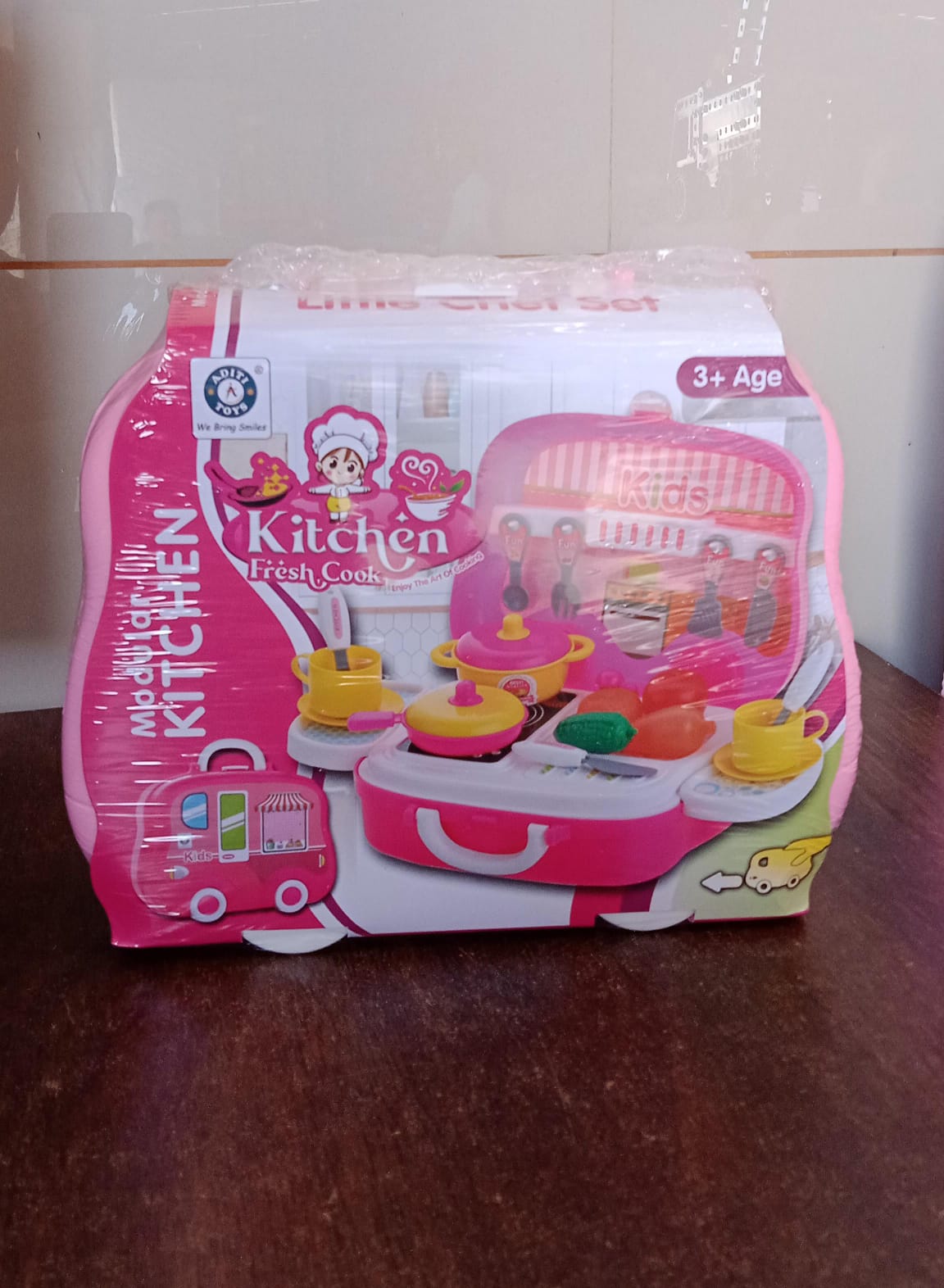 Kitchen Set for Kids Girls Pretend Play Toys Little (23 Pcs Set Approx) - Springkart
